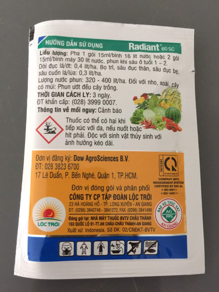 thuốc bảo vệ thực vật radiant