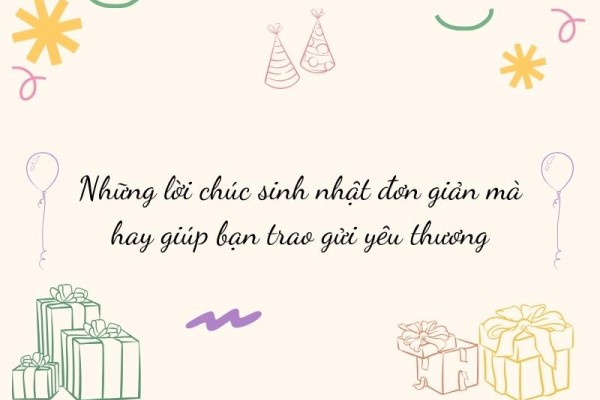 Lời cảm ơn chúc mừng sinh nhật